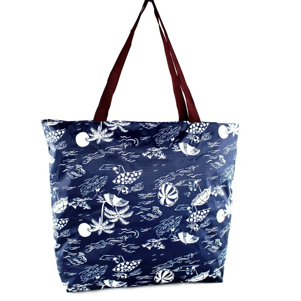 Foldable Tote Bag for Women-Top zipper Closure Premium Quality Lightweight NEW